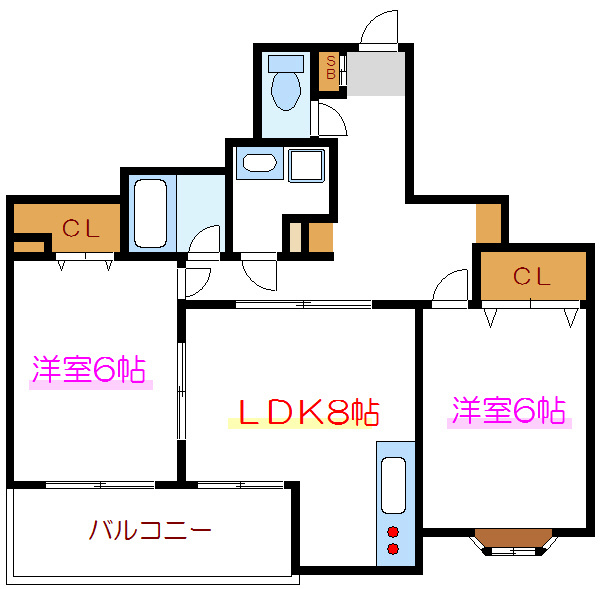メゾンアルモニー  間取り