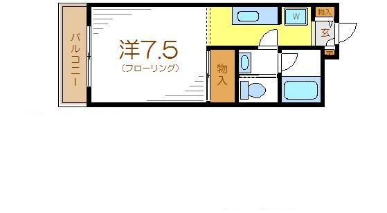 ソレイユフローラ１番館 間取り図