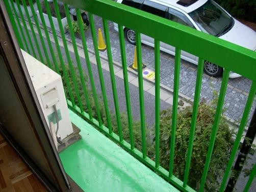 中居町コーポ ベランダ