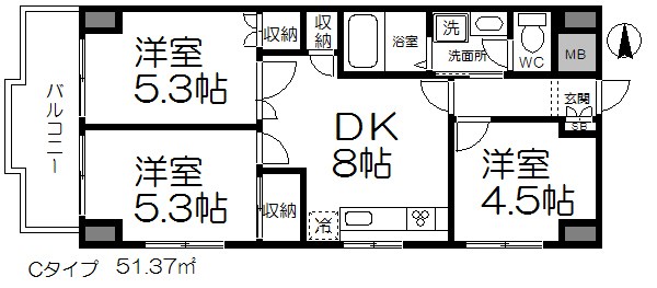 サンレガーロ葛西 間取り
