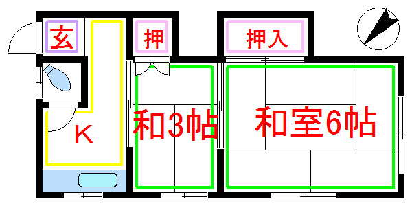 コーポ・Ｙ   間取り