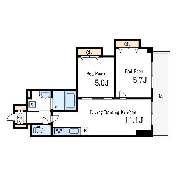 グラン　ファム 間取り図