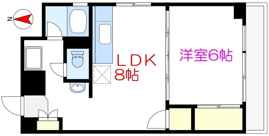 立花冨士ハイツ 404号室 間取り