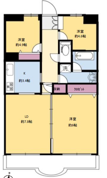 ルミエール西綾瀬 間取り