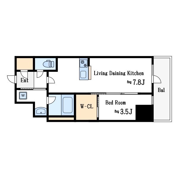 グランカーサ船堀Ⅰ 間取り