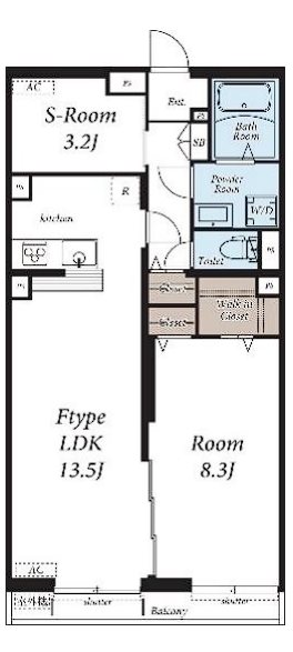 ヴィラ西新井 間取り図