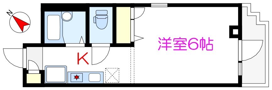ヴィラファミール 203号室 間取り