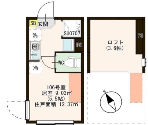 SKフェリス金町  間取り