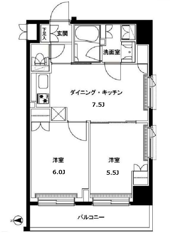 ルーブル西新井 間取り図