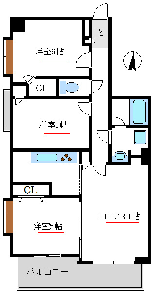 ヴェルディーク平 間取り