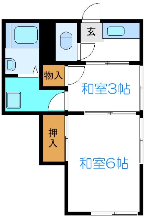 第２鹿利荘 間取り