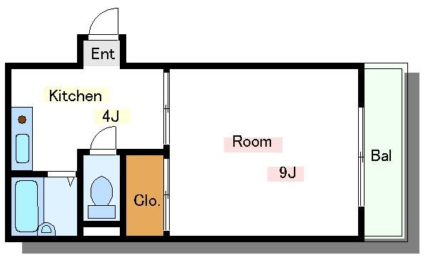 ぶるーハイツ 間取り図