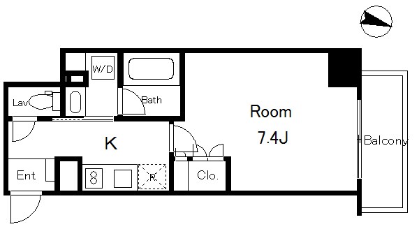 ルフォンプログレ門前仲町マークス 間取り図