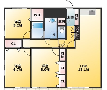 ヴィラコーヨー 間取り図
