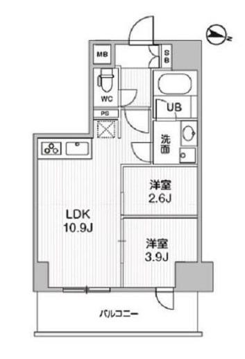 メイクスアート五反野 間取り