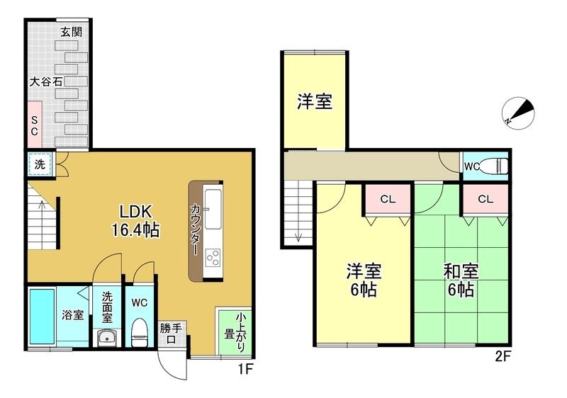小島２丁目店舗・居宅 間取り