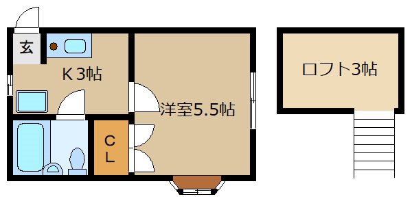 いなりハイツ    間取り