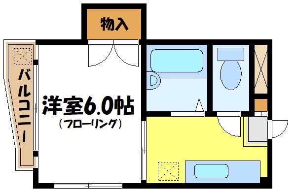 リバーサイドシーナ 201号室 間取り