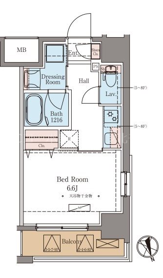 ラグゼナ北千住  間取り