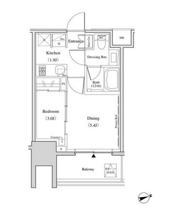 ザ・パークハビオ北千住 間取り