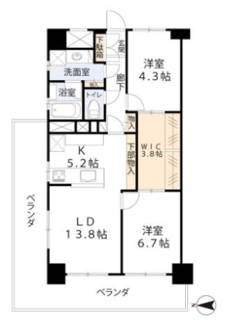 ウインザーハイム南砂  間取り