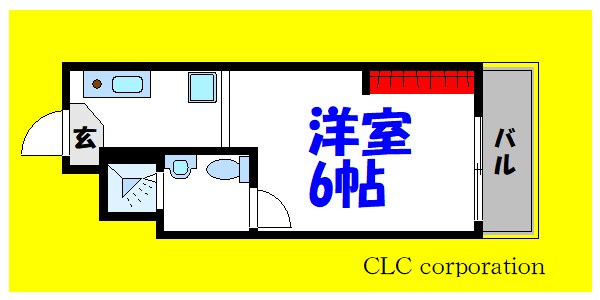 フローラ8 845号室 間取り