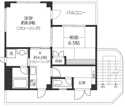 KOB3 401号室 間取り