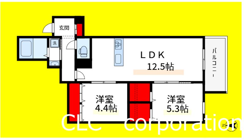 ヘーベルメゾン西葛西　Ｅ 302号室 間取り