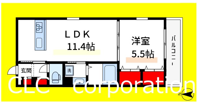 ヘーベルメゾン西葛西　Ｅ 103号室 間取り