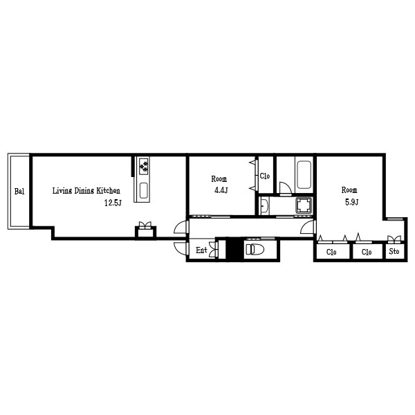 マリンハイツ南 間取り図