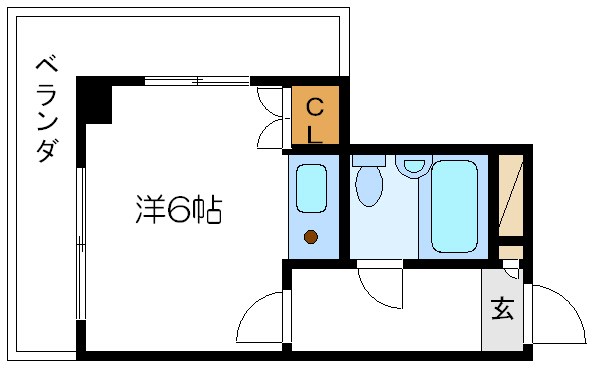 ファミーユＫＩ ２Ａ号室 間取り
