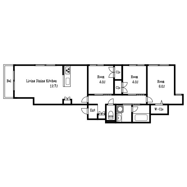 マリンハイツ南 間取り図