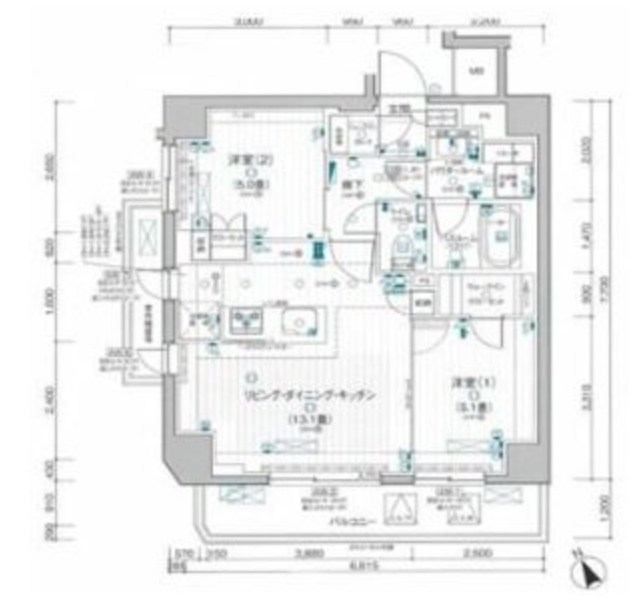 パレステージ西日暮里Ⅱ 間取り