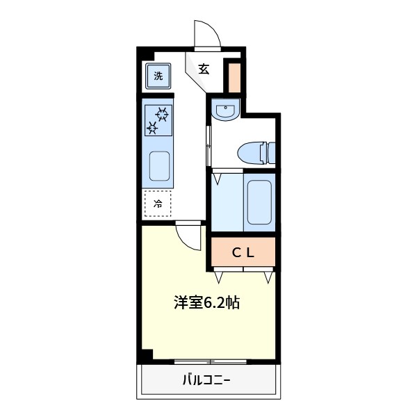 Ｏｌｉｖｅ 402号室 間取り