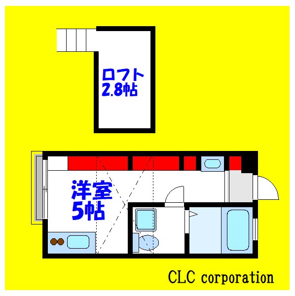 フローラ2 226号室 間取り
