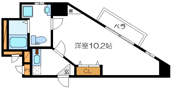 オルハレ 121号室 間取り
