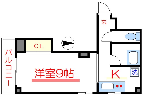 米倉ビル 403号室 間取り