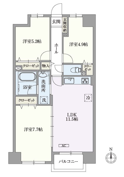 U-COURT西新井 間取り