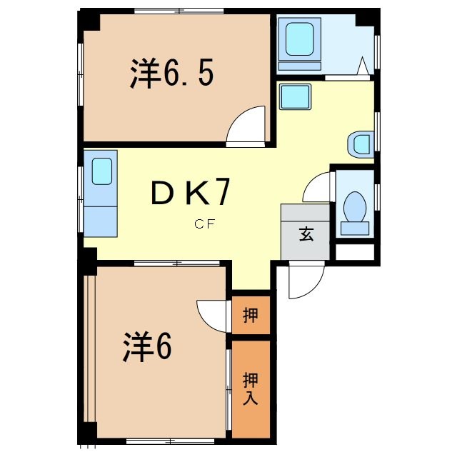 コーポニューガンジョー 間取り