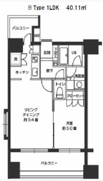 カスタリア森下 間取り図