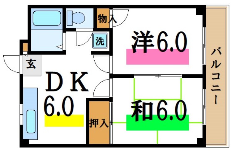 岩田ハイツ 間取り