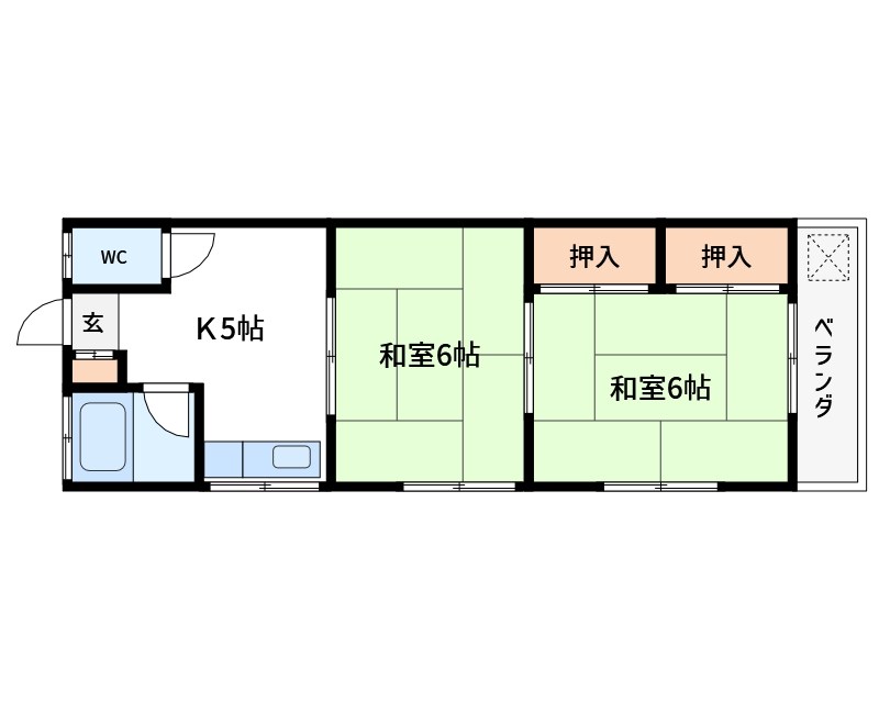 木村コーポ 間取り