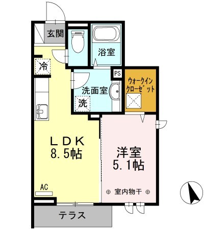 メゾンクレール墨田 101号室 間取り