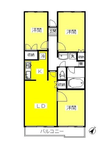 北千住スカイハイツ  間取り図
