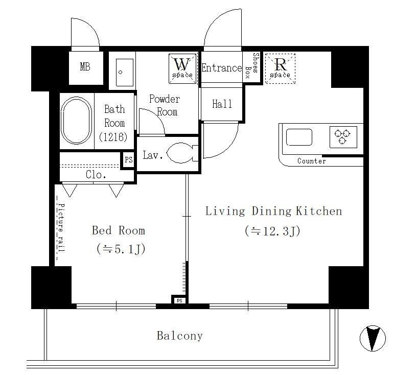 YUNO ART KAMEIDO  間取り