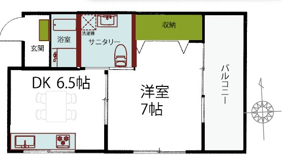 曳舟マンション 間取り図