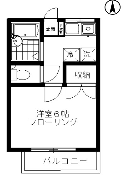 第６松屋コーポ 間取り図