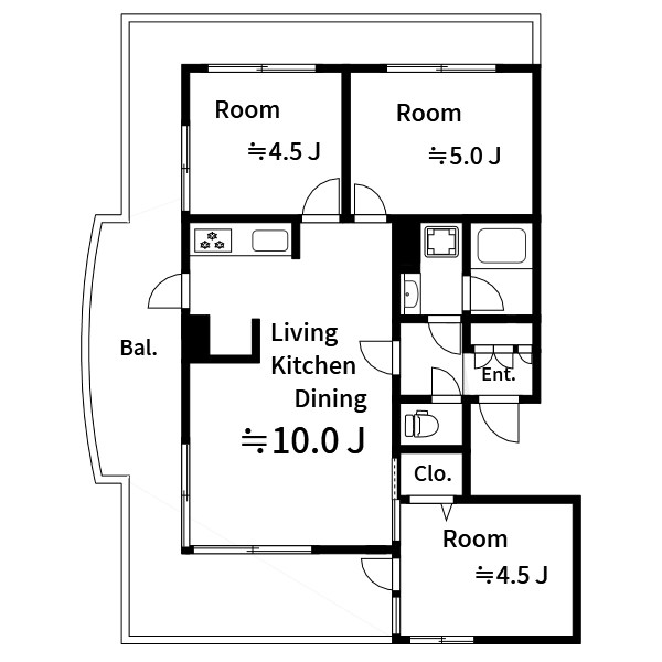 Bell Garden Heights 503号室 間取り
