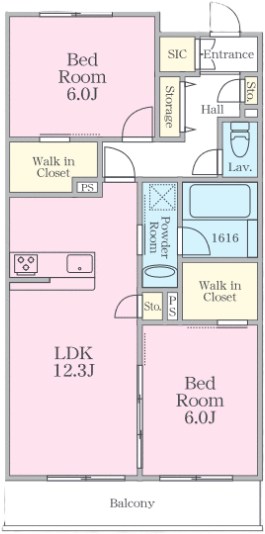 ラ・セレンテ 203号室 間取り