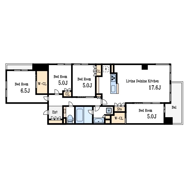 ルフォン船堀ザ・タワーレジデンス 間取り図